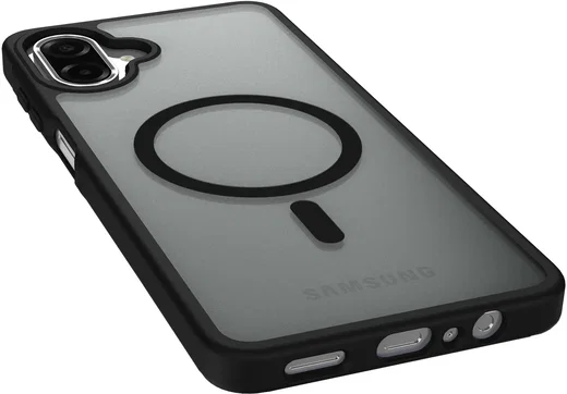 Samsung Galaxy A08 Hybrid Hoesje met MagSafe Back Cover Matte Zwart afbeelding 10