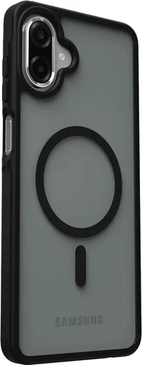 Samsung Galaxy A08 Hybrid Hoesje met MagSafe Back Cover Matte Zwart afbeelding 5