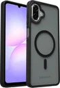 Samsung Galaxy A08 Hybrid Hoesje met MagSafe Back Cover Matte Zwart