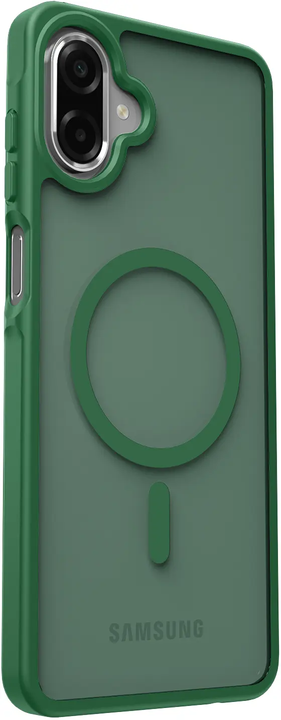 Samsung Galaxy A08 Hybrid Hoesje met MagSafe Back Cover Matte Groen afbeelding 5