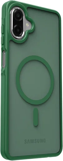 Samsung Galaxy A08 Hybrid Hoesje met MagSafe Back Cover Matte Groen afbeelding 5