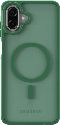 Samsung Galaxy A08 Hybrid Hoesje met MagSafe Back Cover Matte Groen afbeelding 3