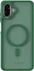 Samsung Galaxy A08 Hybrid Hoesje met MagSafe Back Cover Matte Groen afbeelding 3