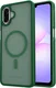 Samsung Galaxy A08 Hybrid Hoesje met MagSafe Back Cover Matte Groen afbeelding 2