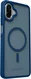 Samsung Galaxy A08 Hybrid Hoesje met MagSafe Back Cover Matte Blauw afbeelding 5