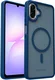 Samsung Galaxy A08 Hybrid Hoesje met MagSafe Back Cover Matte Blauw afbeelding 1