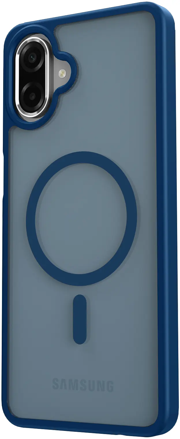 Samsung Galaxy A08 Hybrid Hoesje met MagSafe Back Cover Matte Blauw afbeelding 8