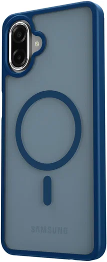 Samsung Galaxy A08 Hybrid Hoesje met MagSafe Back Cover Matte Blauw afbeelding 8
