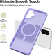 Samsung Galaxy A08 Hybrid Hoesje met MagSafe Back Cover Matte Paars afbeelding 7