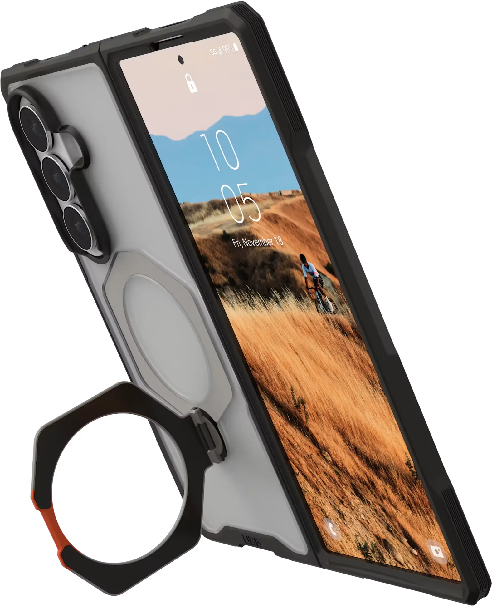 UAG Mouve XTE Samsung Galaxy Z Fold 8 Ultra MagSafe Hoesje met Kickstand Ice afbeelding 11