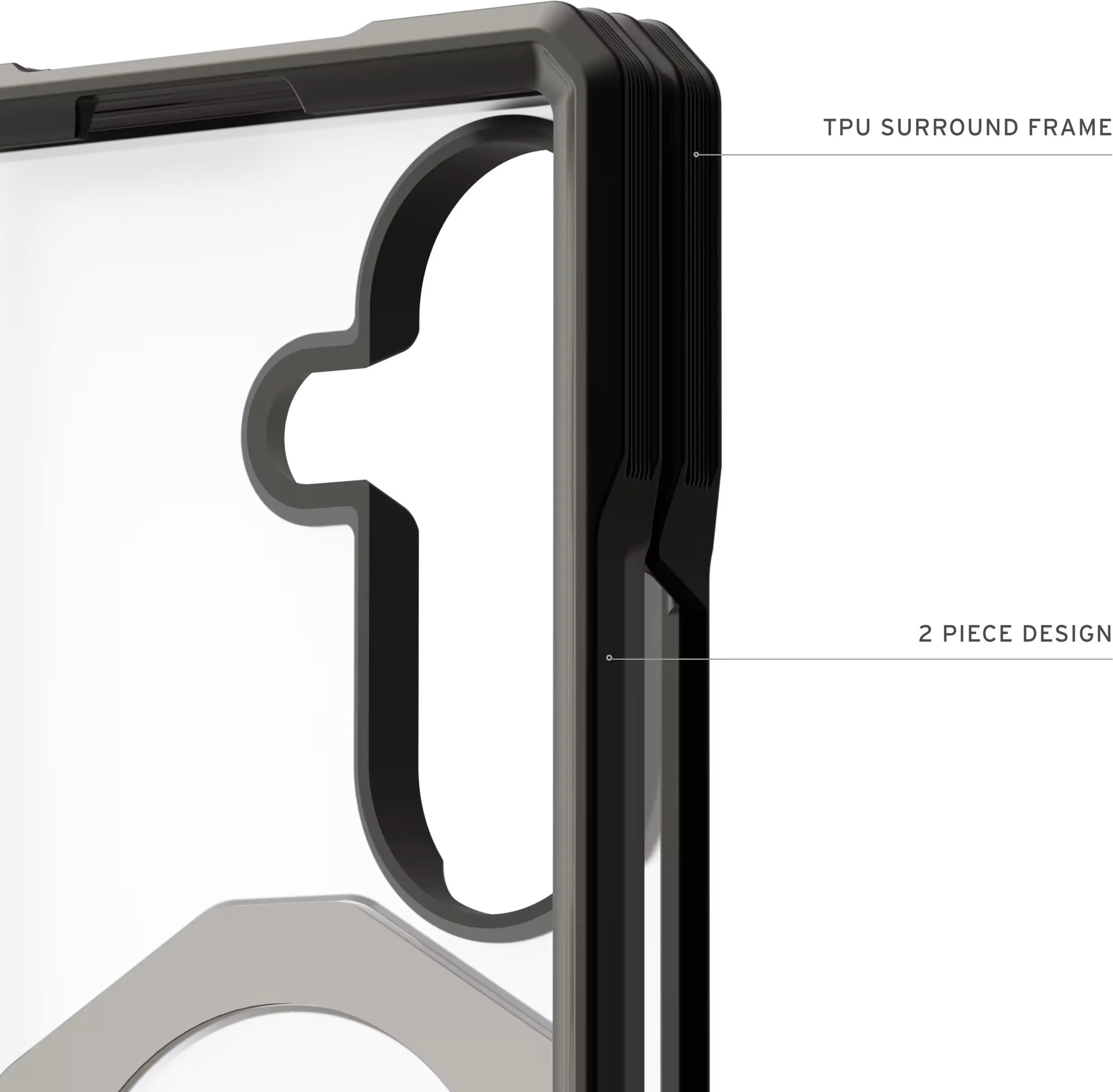 UAG Mouve XTE Samsung Galaxy Z Fold 8 Ultra MagSafe Hoesje met Kickstand Ice afbeelding 10
