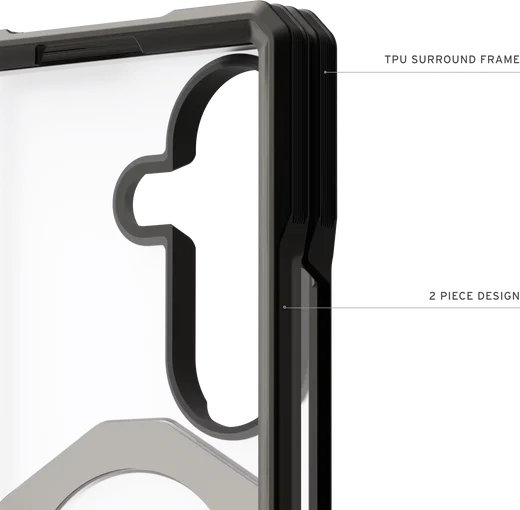 UAG Mouve XTE Samsung Galaxy Z Fold 8 Ultra MagSafe Hoesje met Kickstand Ice afbeelding 10