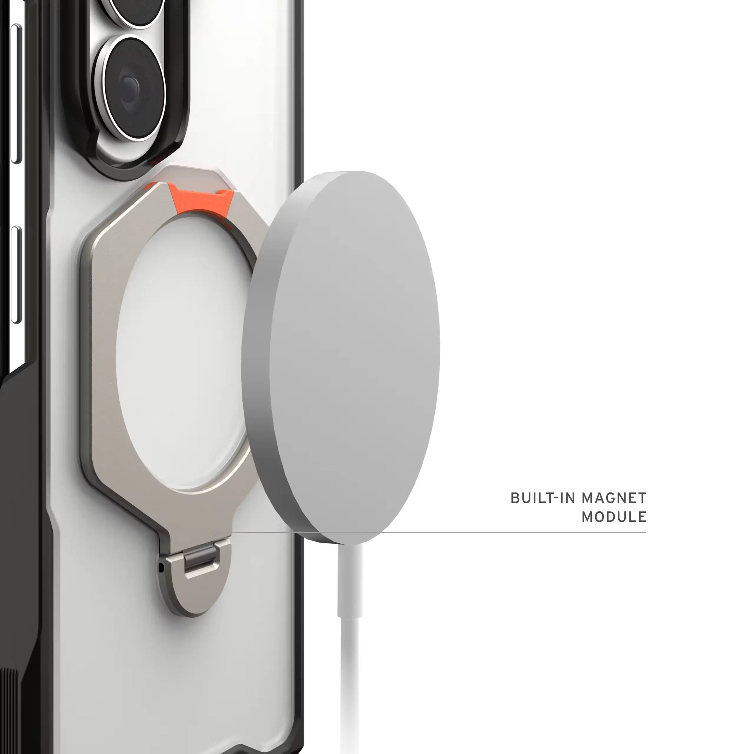 UAG Mouve XTE Samsung Galaxy Z Fold 8 Ultra MagSafe Hoesje met Kickstand Ice afbeelding 5