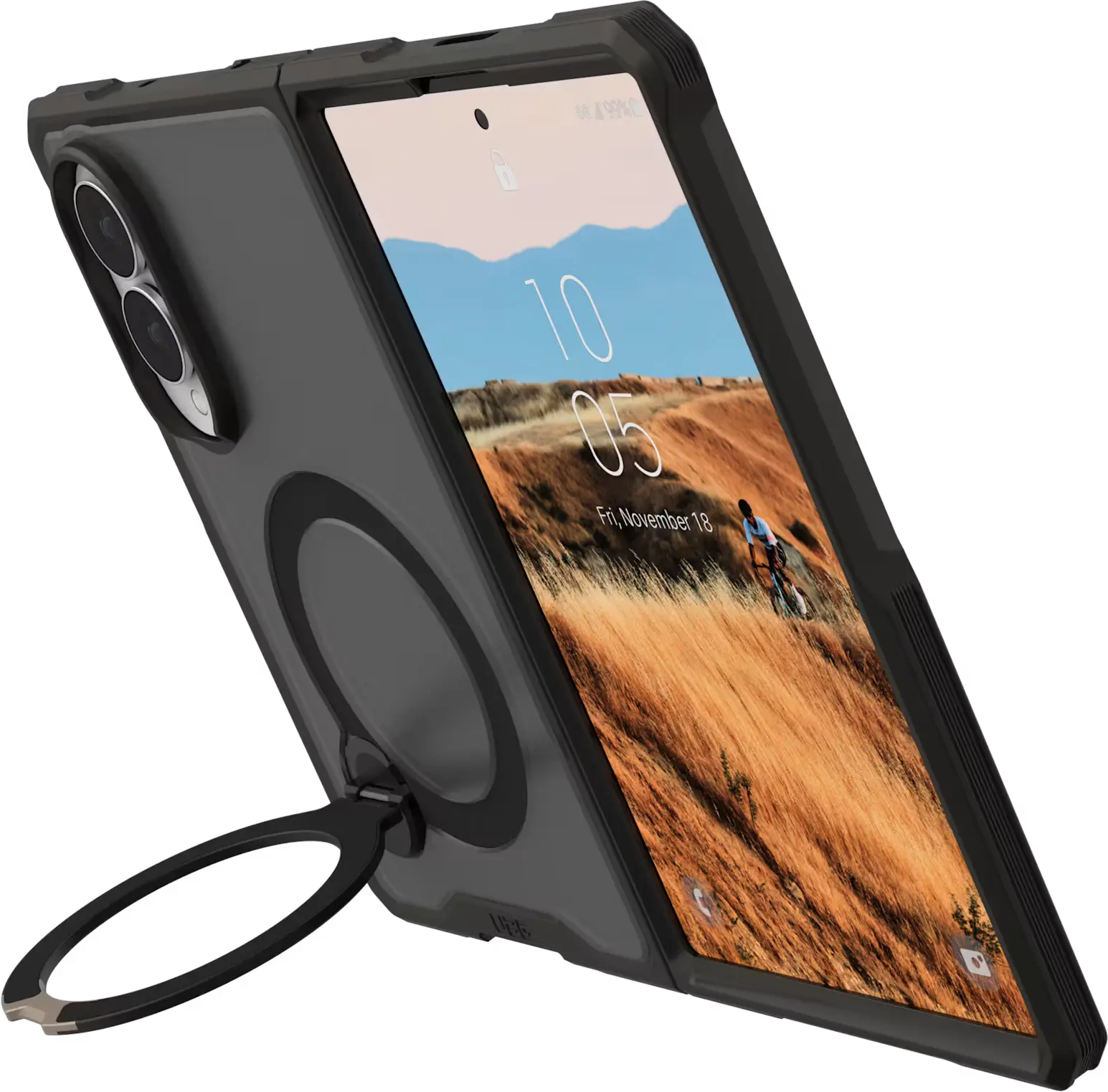 UAG Mouve XTE Samsung Galaxy Z Fold 8 MagSafe Hoesje met Kickstand Ash afbeelding 11