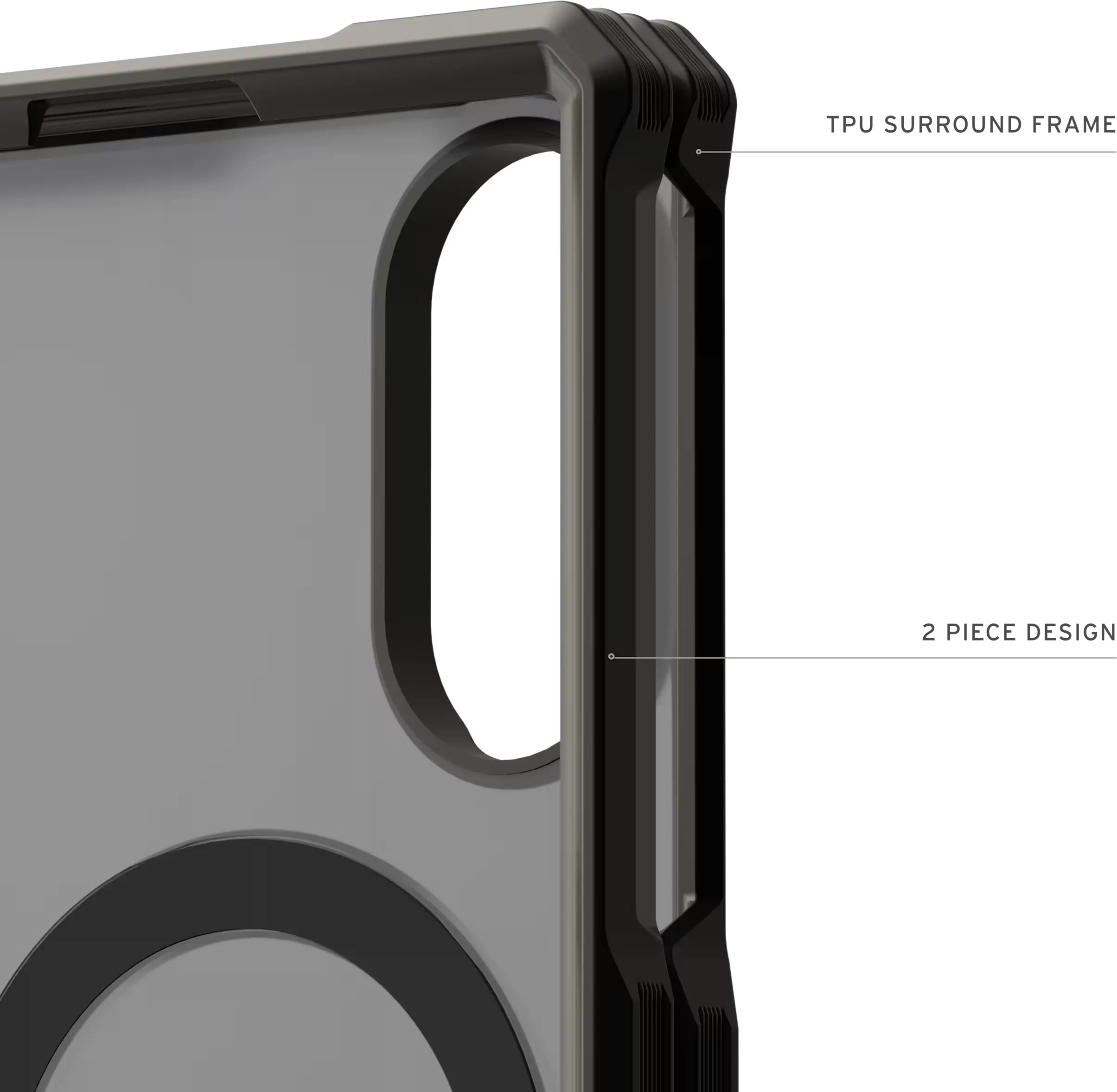 UAG Mouve XTE Samsung Galaxy Z Fold 8 MagSafe Hoesje met Kickstand Ash afbeelding 10