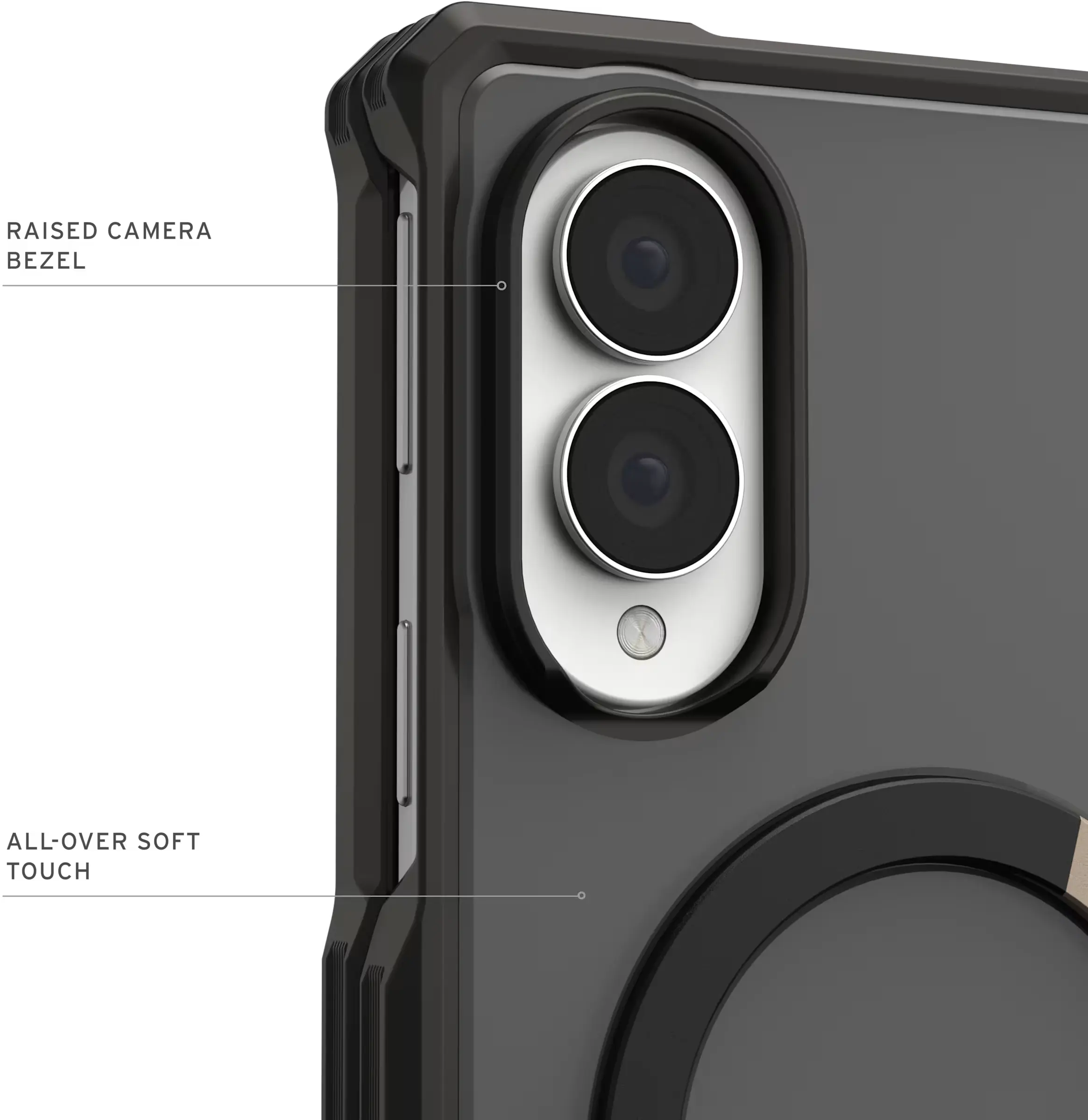 UAG Mouve XTE Samsung Galaxy Z Fold 8 MagSafe Hoesje met Kickstand Ash afbeelding 6