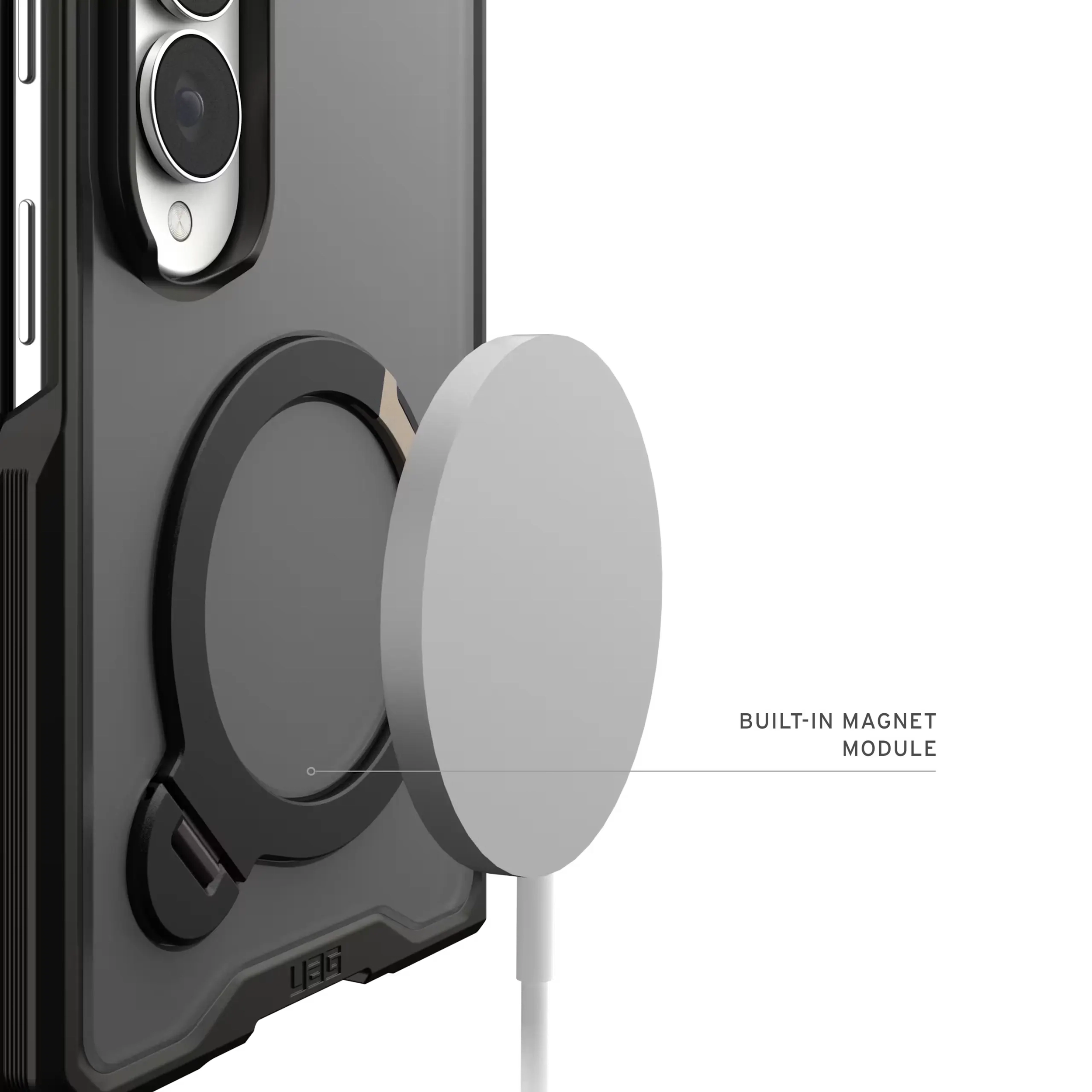 UAG Mouve XTE Samsung Galaxy Z Fold 8 MagSafe Hoesje met Kickstand Ash afbeelding 5