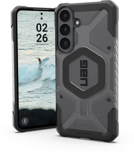 UAG Pathfinder Samsung Galaxy S26 FE Hoesje MagSafe Back Cover Ash Zwart afbeelding 1