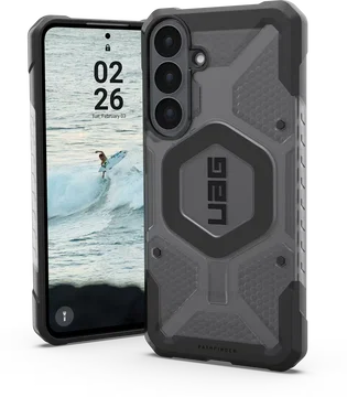 UAG Pathfinder Samsung Galaxy S26 FE Hoesje MagSafe Back Cover Ash Zwart