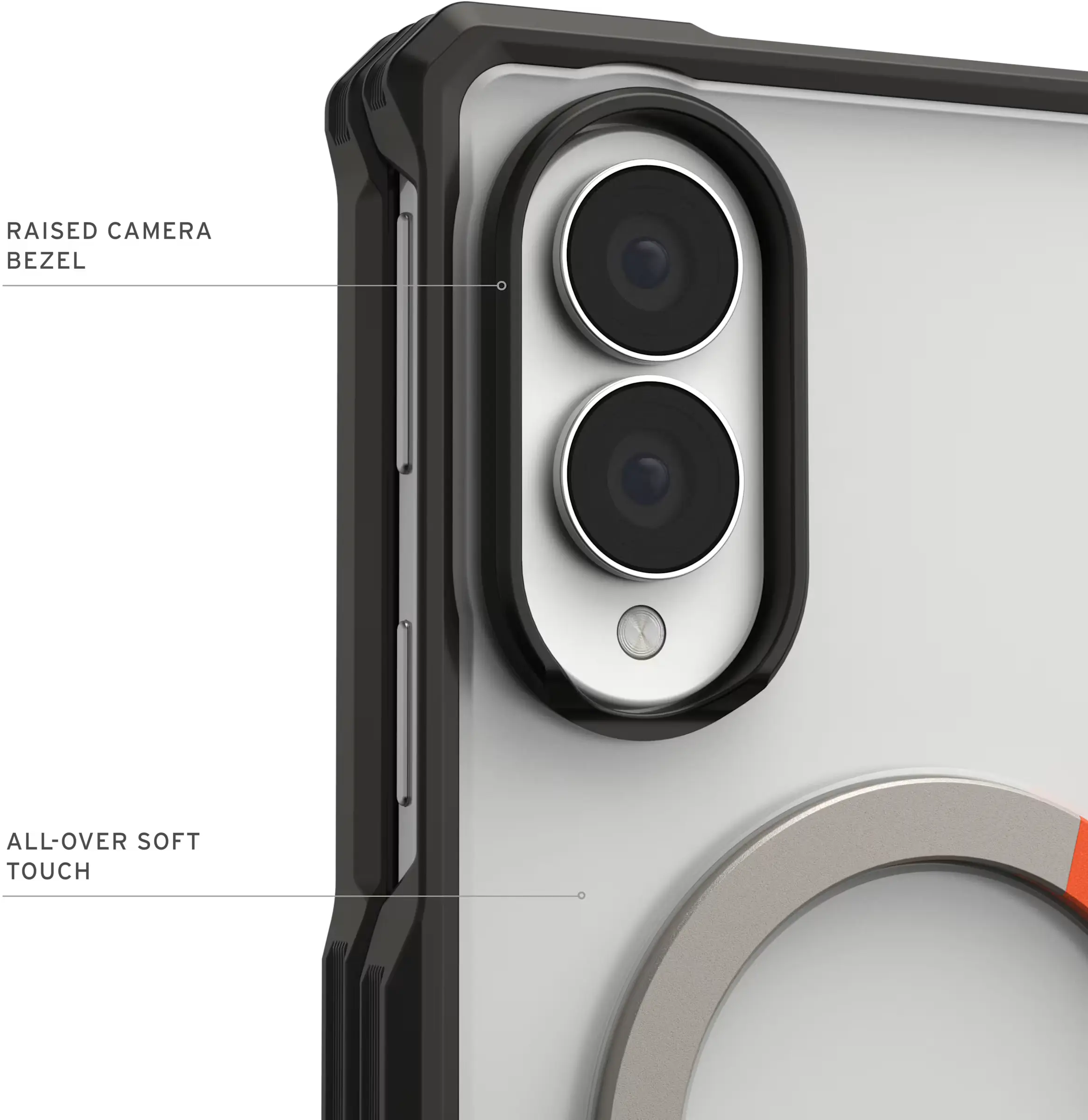 UAG Mouve XTE Samsung Galaxy Z Fold 8 MagSafe Hoesje met Kickstand Ice afbeelding 6