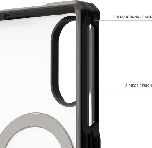 UAG Mouve XTE Samsung Galaxy Z Fold 8 MagSafe Hoesje met Kickstand Ice afbeelding 10