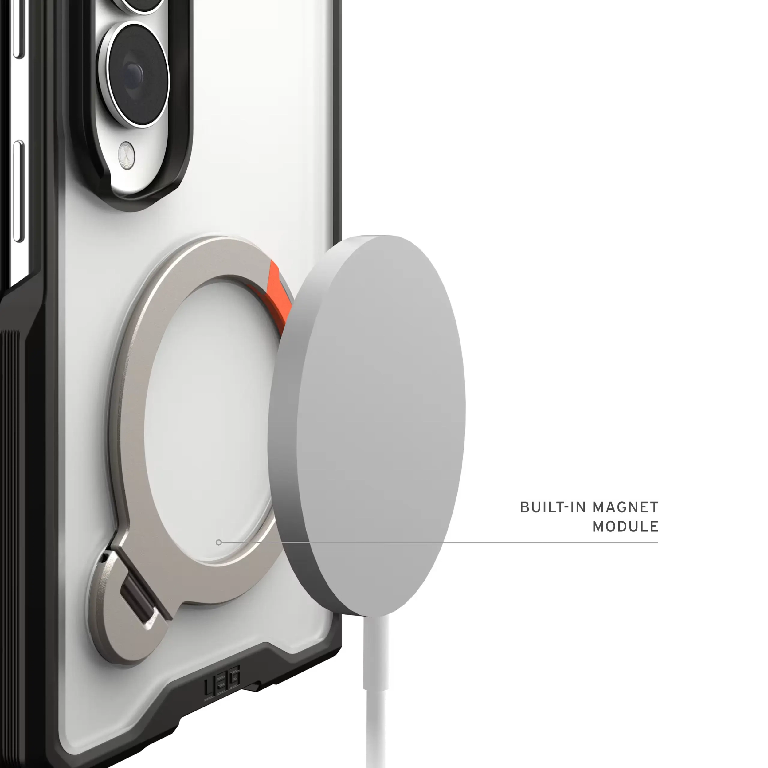 UAG Mouve XTE Samsung Galaxy Z Fold 8 MagSafe Hoesje met Kickstand Ice afbeelding 5