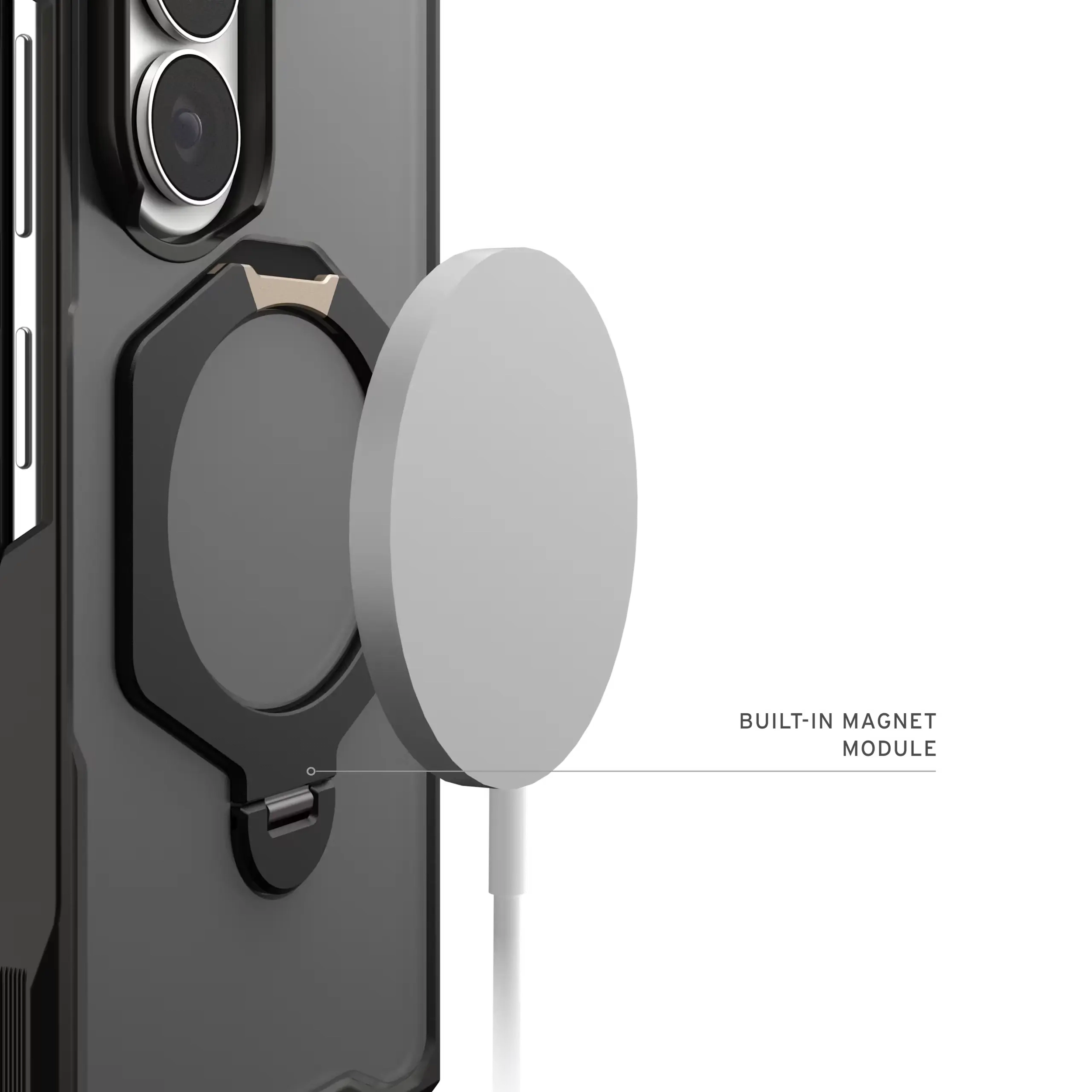 UAG Mouve XTE Samsung Galaxy Z Fold 8 Ultra MagSafe Hoesje met Kickstand Ash afbeelding 5