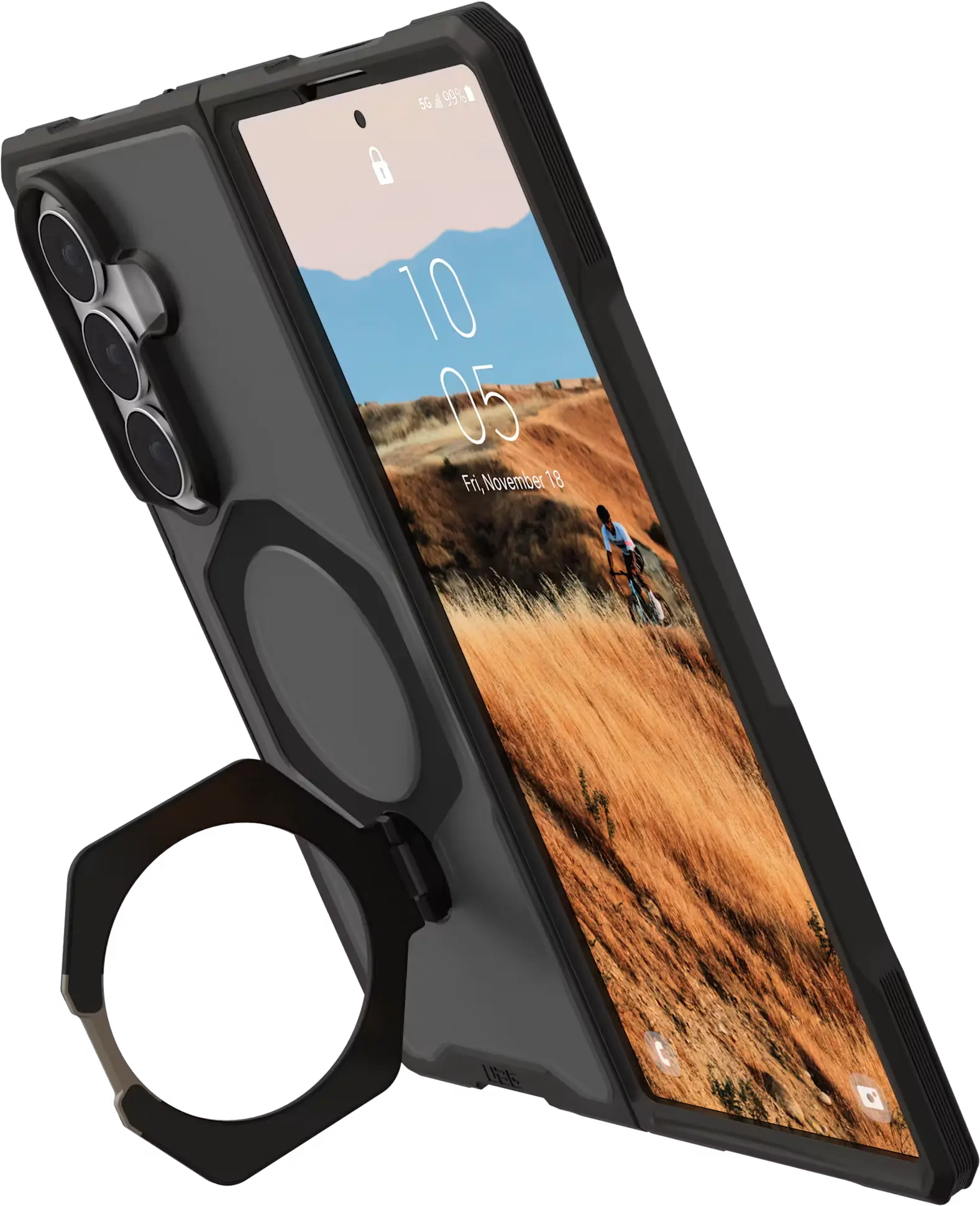 UAG Mouve XTE Samsung Galaxy Z Fold 8 Ultra MagSafe Hoesje met Kickstand Ash afbeelding 11