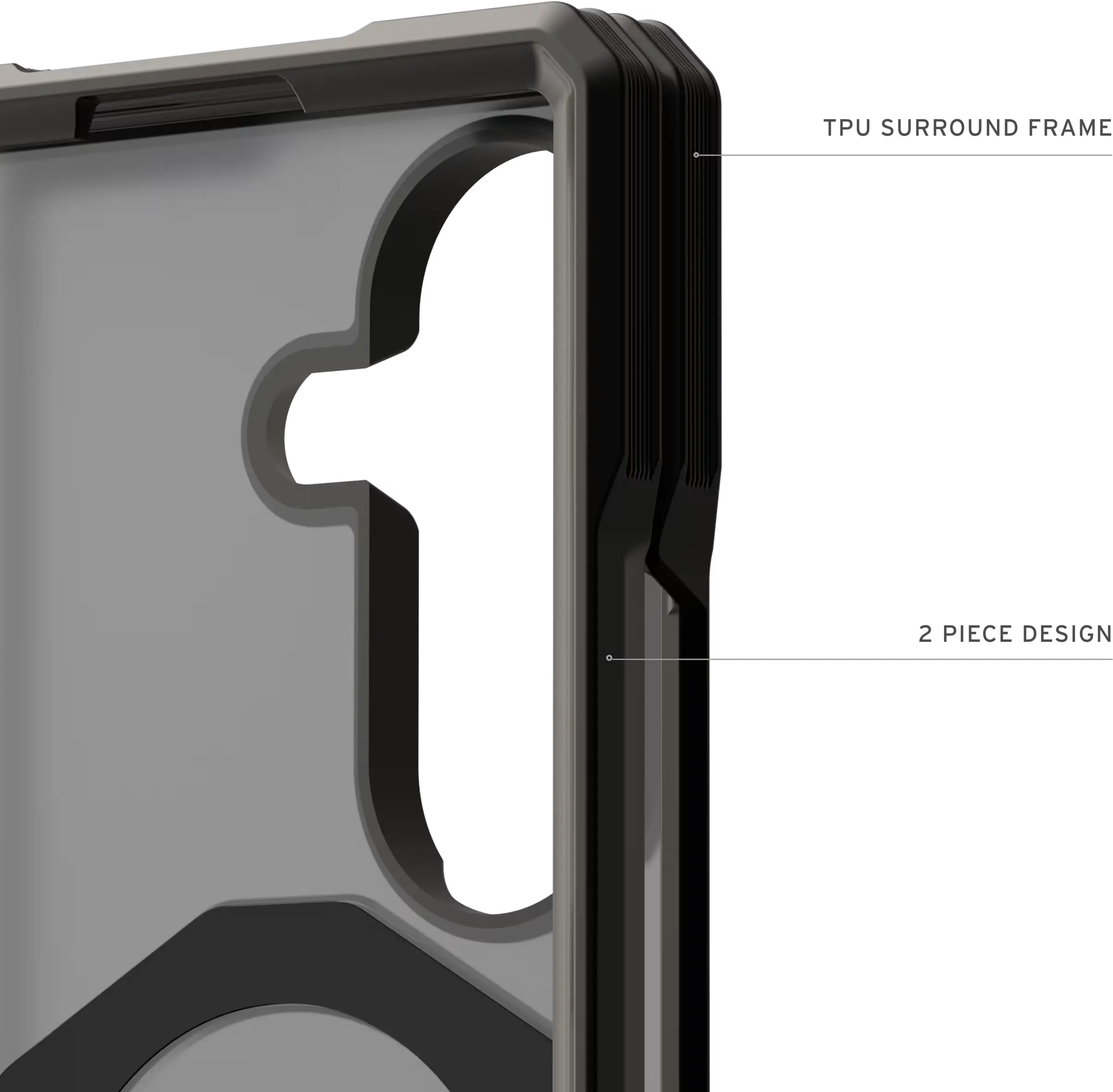 UAG Mouve XTE Samsung Galaxy Z Fold 8 Ultra MagSafe Hoesje met Kickstand Ash afbeelding 10