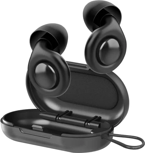 Mobile Origin Herbruikbare Slaapoordoppen 32 dB 4 Maten Siliconen Zwart afbeelding 2