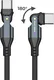 Mobile Origin USB-C naar USB-C Kabel 240W Draaibaar 1 Meter Zwart afbeelding 2
