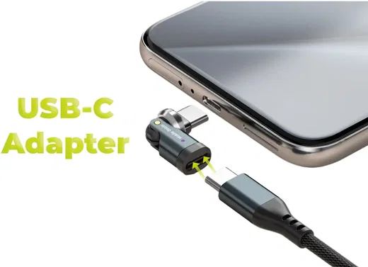 Mobile Origin USB-C Adapter 240W 540° Draaibaar USB-C naar USB-C Grijs afbeelding 8