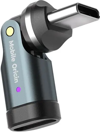 Mobile Origin USB-C Adapter 240W 540° Draaibaar USB-C naar USB-C Grijs afbeelding 5