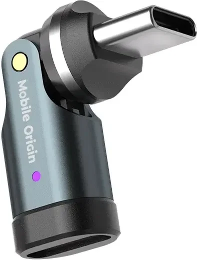 Mobile Origin USB-C Adapter 240W 540° Draaibaar USB-C naar USB-C Grijs afbeelding 5