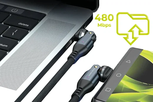 Mobile Origin USB-C naar USB-C Kabel 240W 540° Draaibaar 1 Meter Zwart afbeelding 8