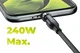 Mobile Origin USB-C naar USB-C Kabel 240W 540° Draaibaar 1 Meter Zwart afbeelding 7