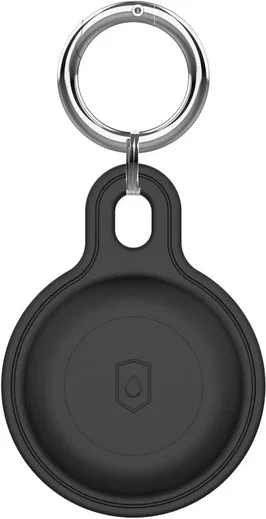 Mobile Origin AirTag Siliconen Sleutelhanger Waterbestendig IPX8 Zwart afbeelding 2