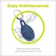 Mobile Origin AirTag Siliconen Sleutelhanger Waterbestendig IPX8 Zwart afbeelding 4