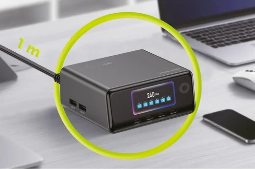 Mobile Origin (240W) GaN 6-Poorts USB-A / USB-C Oplaadstation met Display afbeelding 11