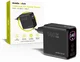 Mobile Origin GaN Oplader 140W met Display 2x USB-C + USB-A PD Zwart