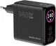 Mobile Origin GaN Oplader 140W met Display 2x USB-C + USB-A PD Zwart afbeelding 2