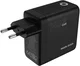 Mobile Origin GaN Oplader 140W met Display 2x USB-C + USB-A PD Zwart afbeelding 6
