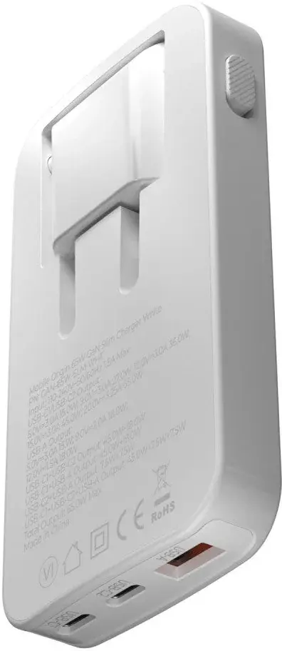Mobile Origin GaN Oplader 65W 2x USB-C + 1x USB-A PD Wit afbeelding 9