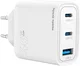 Mobile Origin GaN Oplader 40W 1x USB-A / 2x USB-C Power Delivery Wit afbeelding 4