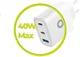 Mobile Origin GaN Oplader 40W 1x USB-A / 2x USB-C Power Delivery Wit afbeelding 6