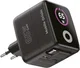 Mobile Origin GaN Oplader 65W met Display USB-C & USB-A + ingebouwde USB-C Kabel afbeelding 2