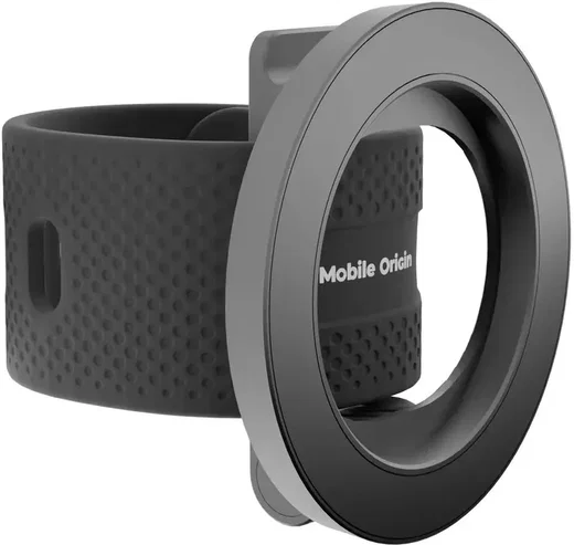 Mobile Origin Mag EasyMount O2 MagSafe Telefoon Houder Siliconen Zwart afbeelding 5