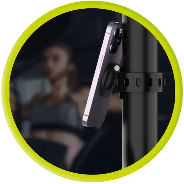 Mobile Origin Mag EasyMount O2 MagSafe Telefoon Houder Siliconen Zwart afbeelding 11