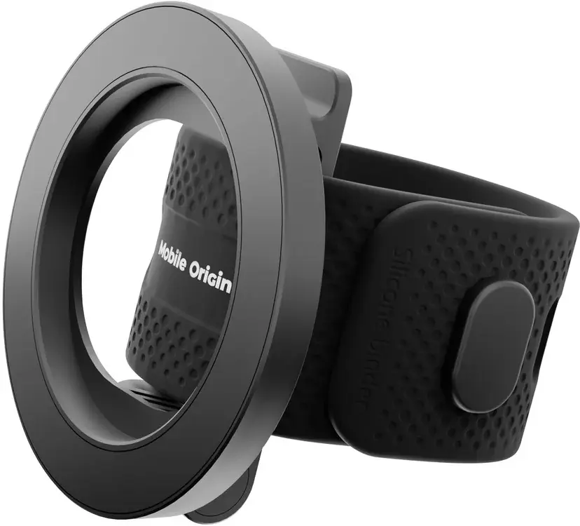 Mobile Origin Mag EasyMount O2 MagSafe Telefoon Houder Siliconen Zwart afbeelding 2