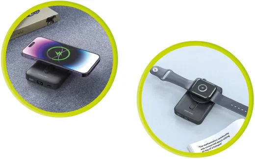 Mobile Origin MagSafe en Apple Watch Powerbank 10000mAh USB-C PD 20W Zwart afbeelding 10